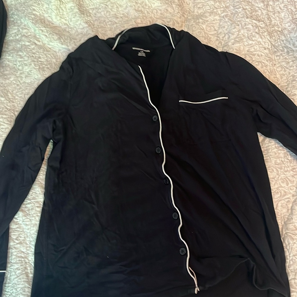 Black pajama top